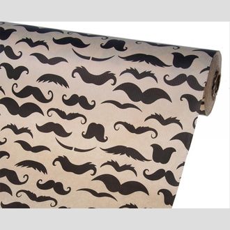 Бумага упаковочная Усы Босса крафт бурый Ribbed 0,7x60м, 50г-м2