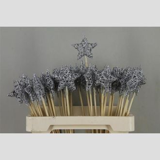 стикер звезда серебро