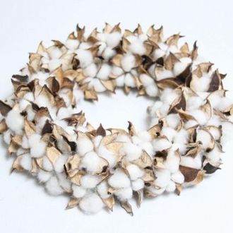 венок из хлопка