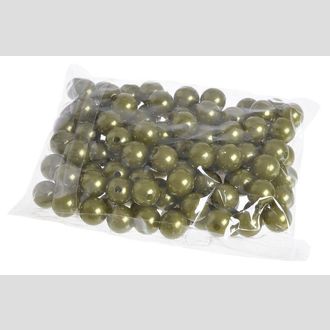 бусы 12 мм оливковый
