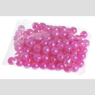 бусы 12 мм ярко-розовый