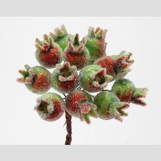 Код QXL6316 Боярышник 11 см, уп-12шт, красно-зелёный