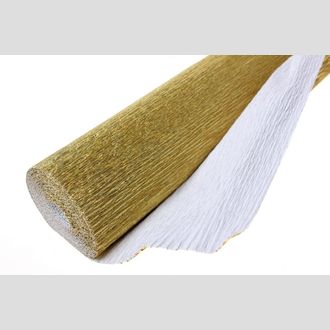 Бумага гофрированная металлизированная 801 золото