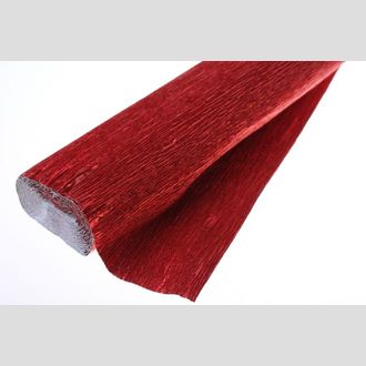 Бумага гофрированная металлизированная 803 красная