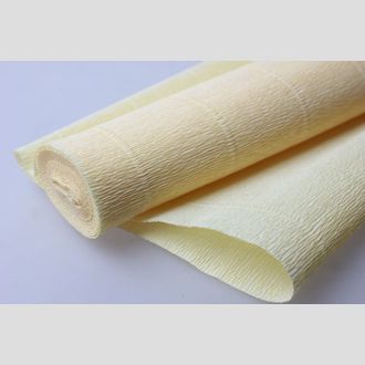 Бумага гофрированная 577 лимонно-кремовый