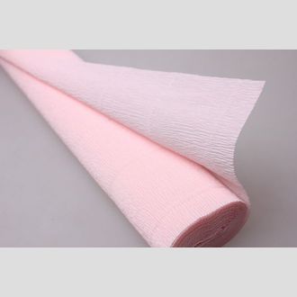 Бумага гофрированная 569 бело-розовый