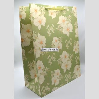 Пакет подарочный 55х41х20 бумажный 26-01-02 Орхидеи