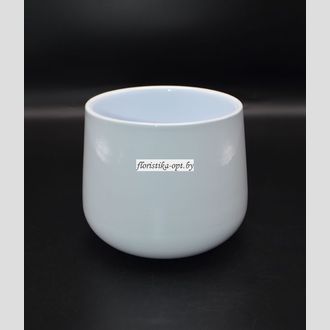 Кашпо для цветов глянцевое однотонное 24