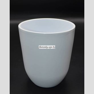 Кашпо для цветов глянцевое однотонное 10
