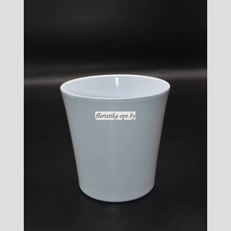 Кашпо для цветов глянцевое однотонное 11