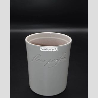 Кашпо для цветов глянцевое однотонное 12