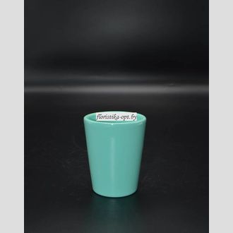 Кашпо для цветов глянцевое однотонное 17