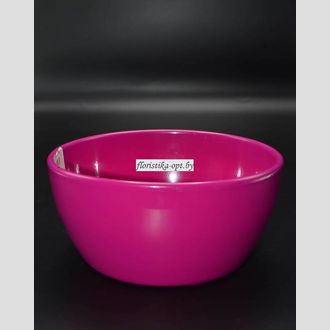 Кашпо для цветов глянцевое однотонное 19