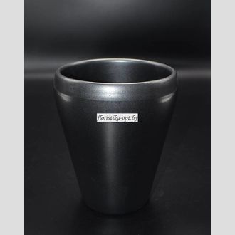 Кашпо для цветов глянцевое однотонное 21
