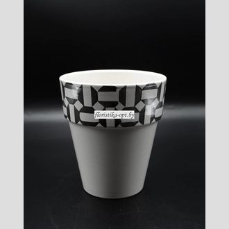 Кашпо керамическое матовое 01