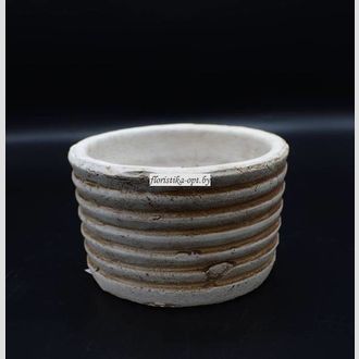 Кашпо керамическое неглазурованное 03