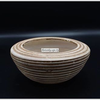 Кашпо керамическое неглазурованное 04