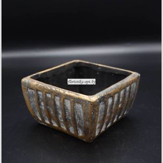 Кашпо керамическое неглазурованное 05