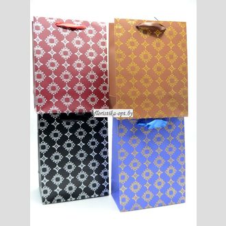 Пакет подарочный геометрический узор
